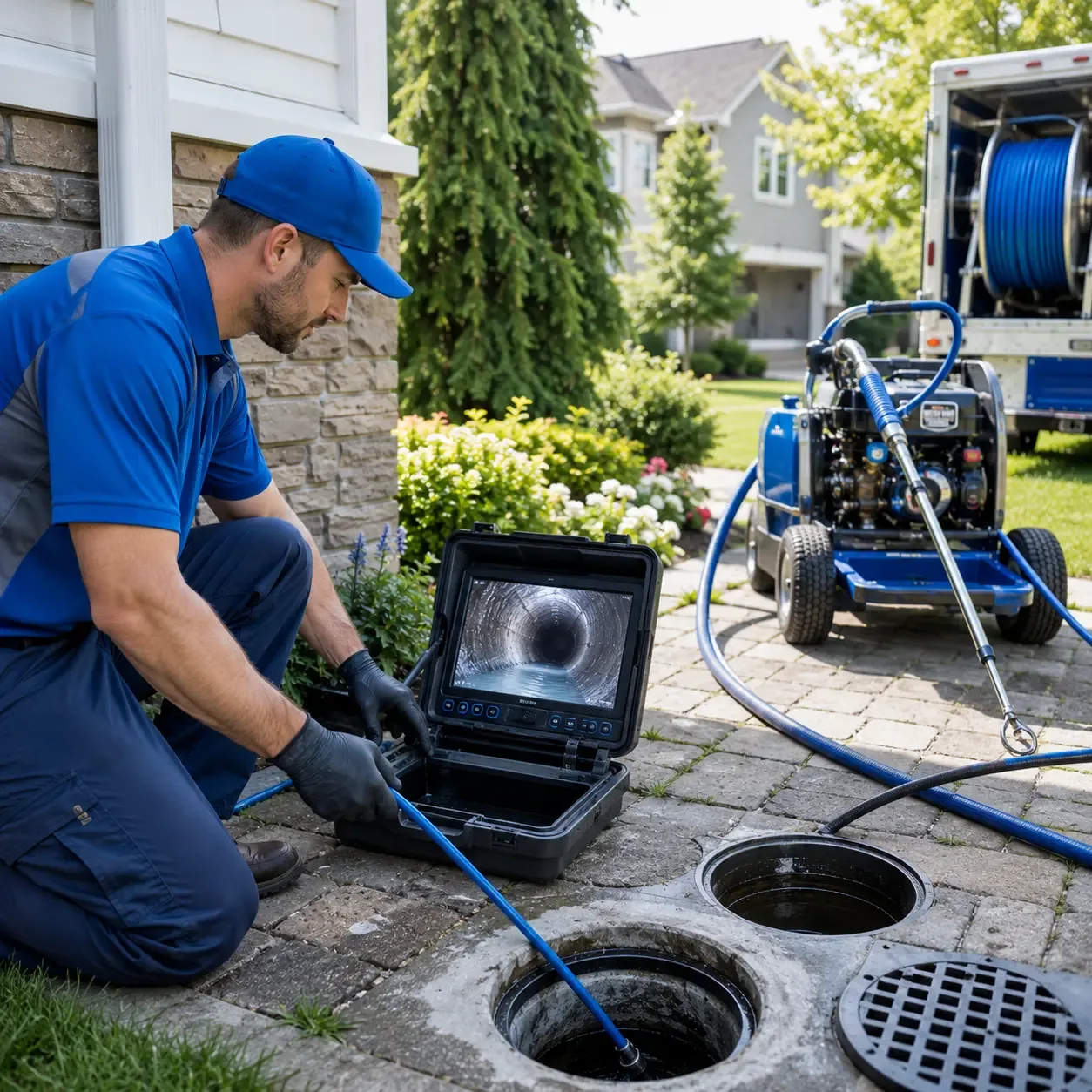 Outdoor drain cleaning professionals serving Kingston, NJ