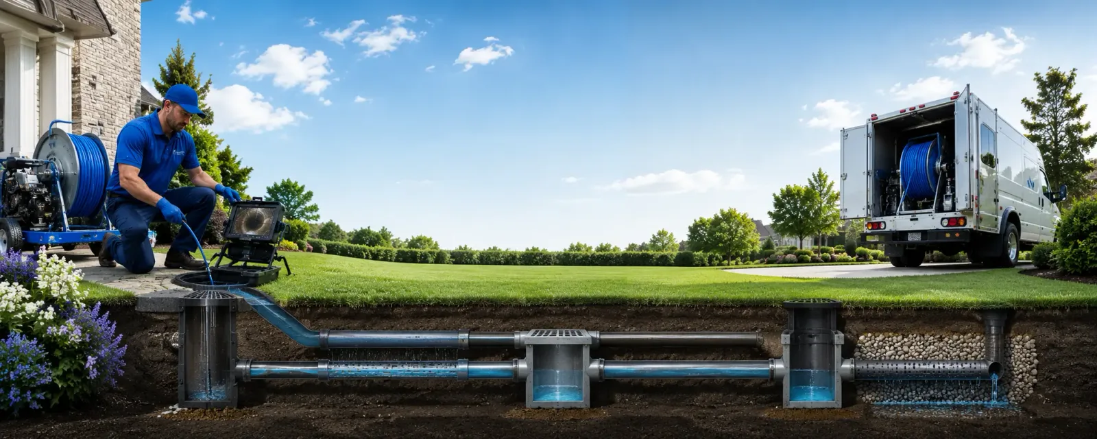 Outdoor drain cleaning information for Kingston, NJ